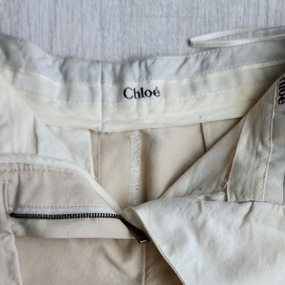 Chloé Ivory Shorts